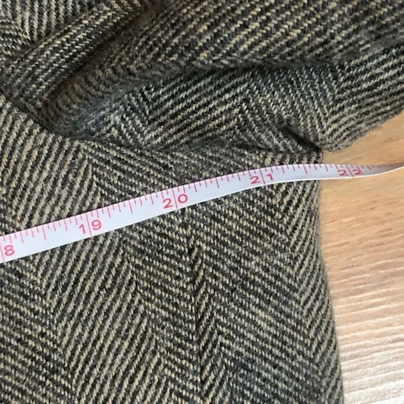 CHAPS Ralph Lauren suit coat blazer woven in Scotland Camel Hair jacket Sz Large - Picture 12 of 16